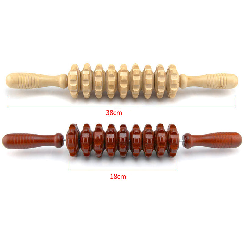 Wood-Massage-Stick Roller Trigger-Point-Recover
