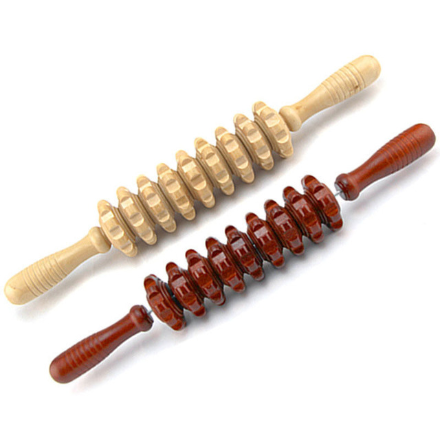 Wood-Massage-Stick Roller Trigger-Point-Recover